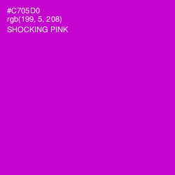 #C705D0 - Shocking Pink Color Image
